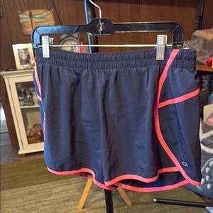 Gap fit Black Athletic Shorts with Pink Trim​